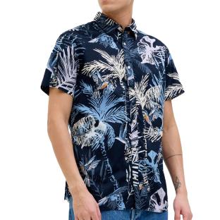 Chemise Marine/Bleu Homme Jack & Jones Hawaii pas cher