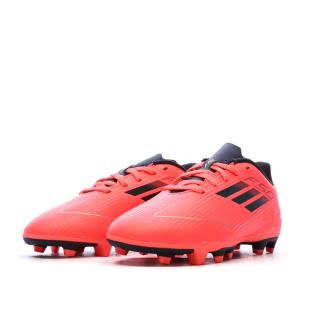 Chaussures de football Rouges/Noires Garçon Adidas Messi vue 0