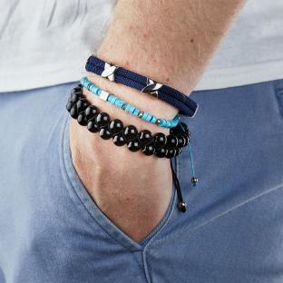 Bracelet Noir Homme Geographical Norway 315074 vue 2