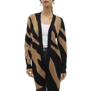 Gilet Long Noir/Camel Femme Vero Moda Nancy vue 0