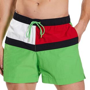Short de bain Vert Homme Tommy Hilfiger 2744 pas cher