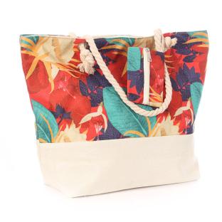 Sac de Plage Rouge/Rose/Bleu vue 2