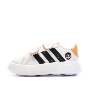 Baskets Blanches Enfant Adidas Coco Grand Court vue 0