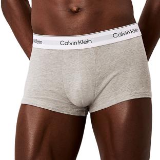 x3 Boxers Noir/Gris/Blanc Homme Calvin Klein Low Rise Trunk vue 2