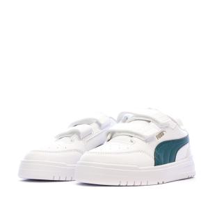 Zapatillas blancas/verdes para niño de Puma 403740 ver 0