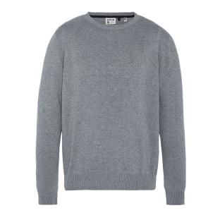 Pull Gris Homme Schott Basic Fin Ras vue 0