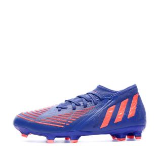 Chaussures de foot Bleu/Rouge Adidas Predator Edge.2 FG pas cher