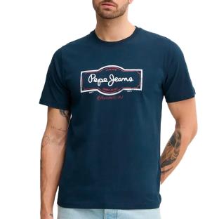 T-shirt Marine Homme Pepe Jeans Daxton pas cher