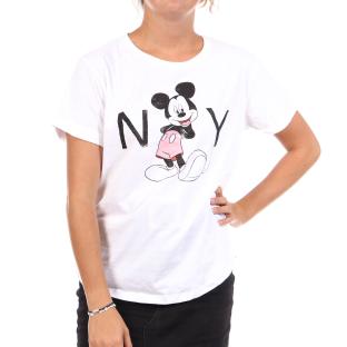 T-Shirt Blanc Femme Disney New York vue 0