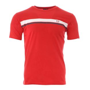 T-shirt Rouge Homme Sergio Tacchini Stripe A pas cher