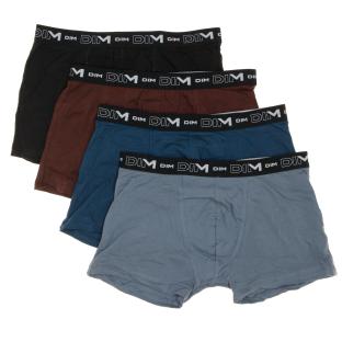 X4 Boxers Noir/Bleu/Bordeaux Homme DIM D6596 vue 2