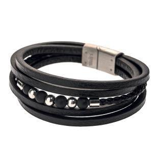 Bracelet Noir Homme Geographical Norway 315136 pas cher