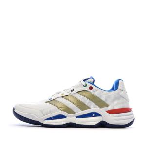 Baskets Blanches/Bleu/Doré Homme Adidas Stabil vue 0