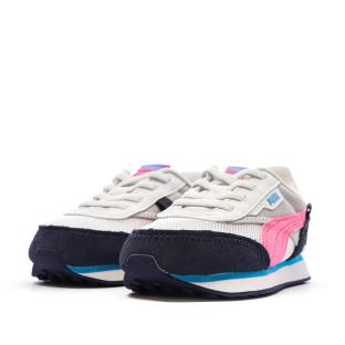 Baskets Gris/Noir/Rose/Bleu Garçon PUMA Future Rider Splas vue 6