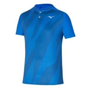 Polo Bleu technique Homme Mizuno Shadow pas cher