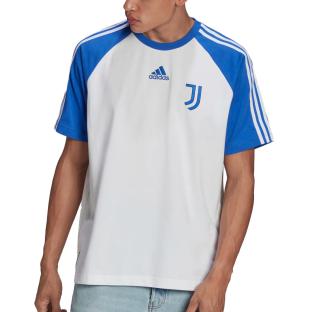 Juventus T-shirt Blanc/Bleu Homme Adidas pas cher