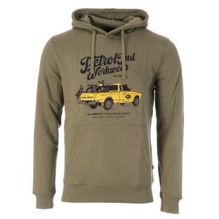 Sweat à Capuche Vert Homme Petrol Industries Hoode pas cher