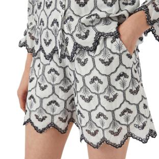 Short Blanc/Noir Femme YAS Yasmulla vue 0