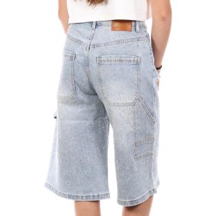 Bermuda Bleu Clair Femme Monday Premium Diamant vue 2