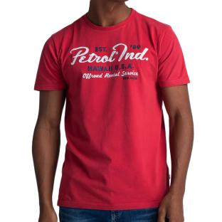 T-shirt Rouge Homme Petrol Industries TSR601 pas cher