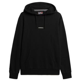 Sweat à Capuche Noir Homme Superdry Plain Hood pas cher