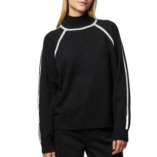 Pull Noir Femme Pieces Lola pas cher