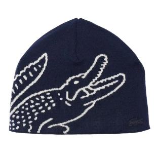 Gorro Lacoste Bordado Azul Marino/Blanco, Hombre ver 0