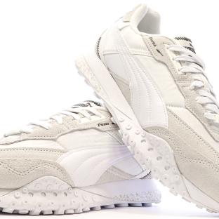 Baskets Blanches/Beige Homme Puma Blktop vue 7