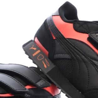 Baskets Noires/Oranges Garçon Puma Future Rider vue 0