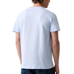 T-shirt Bleu Clair Homme Tommy Hilfiger Tjm Slim Linear vue 0
