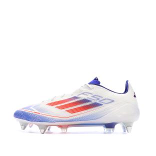 Chaussures de Foot Blanc/Bleu Adidas F50 Elite SG vue 0