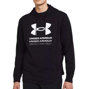 Sweat Capuche Noir Homme Under Armour Rival Fleece Logo pas cher