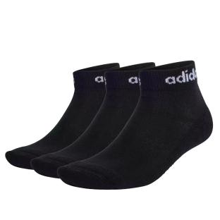 X3 Paires de Chaussettes Noir Mixte Adidas Linear vue 0