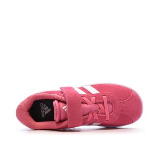 Baskets Roses Fille Adidas Vl Court vue 4