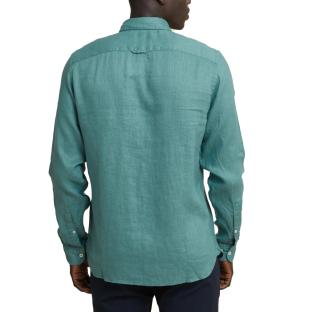 Chemise Bleu Homme Timberland Linen vue 2