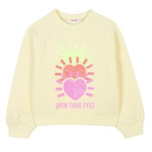 Sudadera amarilla para niña Billieblush U20880 Yellow ver 0