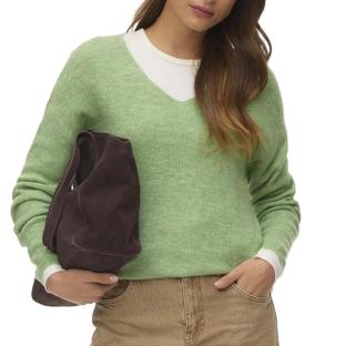 Pull Vert Femme Vero Moda Crew vue 0