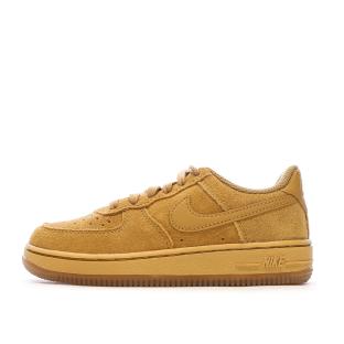 Baskets Camel Garçon Nike Force 1 pas cher