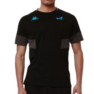 T-shirt Noir Garçon Kappa Adobi Alpine F1 pas cher