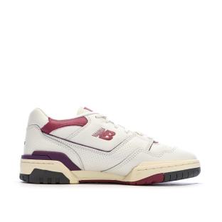 Baskets Ecru/Prune Homme New Balance Bb550 vue 0