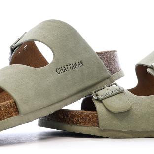 Sandales Kaki Femme Chattawak Orphée vue 7