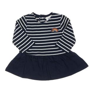 Robe Marine/Blanche Fille Elle est ou la mer Rulipe pas cher