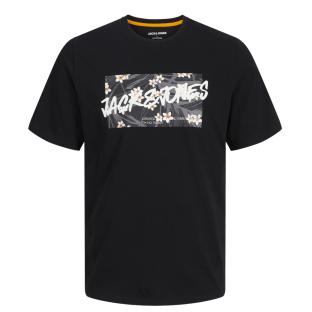 T-shirt Noir Homme Jack & Jones Hawaiitee pas cher