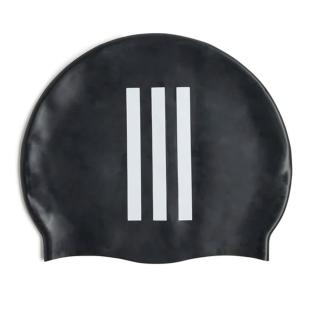 Bonnet de Bain Noir Adidas Kids 3 bandes vue 0