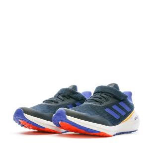 Chaussures de Running Noires Enfant Adidas q21 vue 6