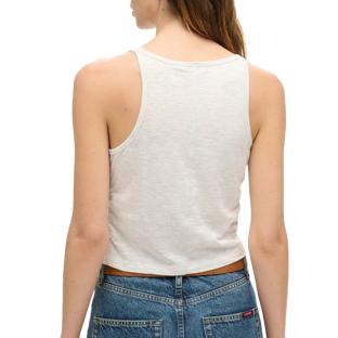 Débardeur Blanc Chiné Femme Superdry Superdry Ruched vue 2
