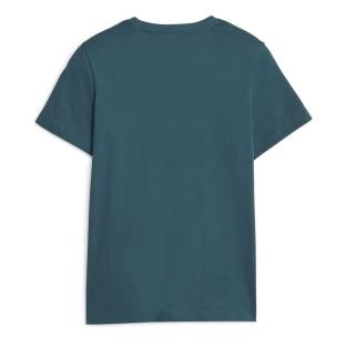 T-shirt Vert/Bleu Garçon Puma Ess+ 2 Col Logo vue 2