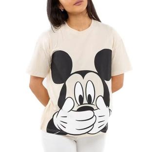 T-Shirt Beige Femme Disney Don't Speak Slouch vue 0