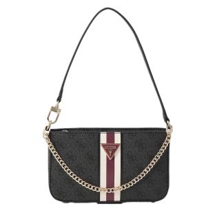 Sac à main Noir/Bordeaux Guess Noelle Mini pas cher