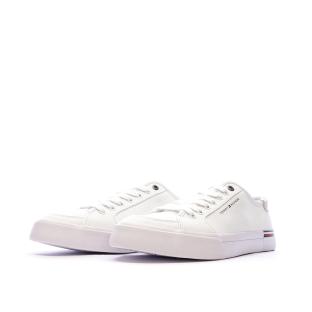 Baskets Blanches Homme Tommy Hilfiger Core Corporate Vulc vue 6